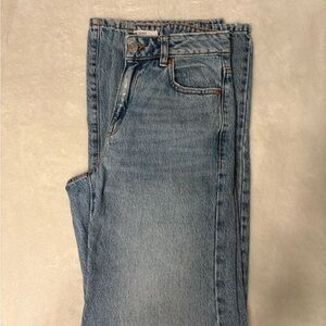 Garage Light Blue Denim Wide Leg Jeans